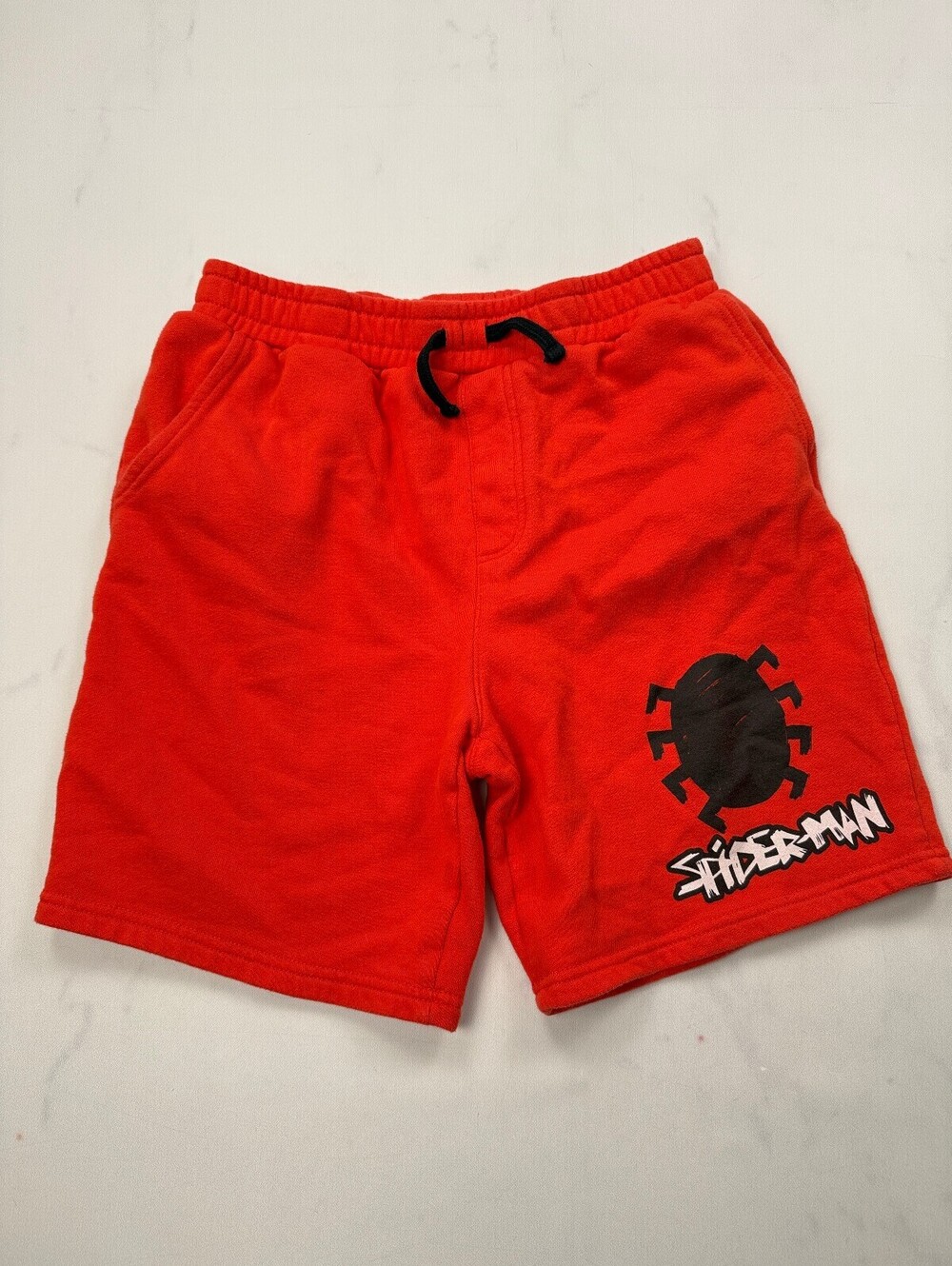 Marvel Spiderman Athletic Shorts Red 2010s Graphic - Boys XL